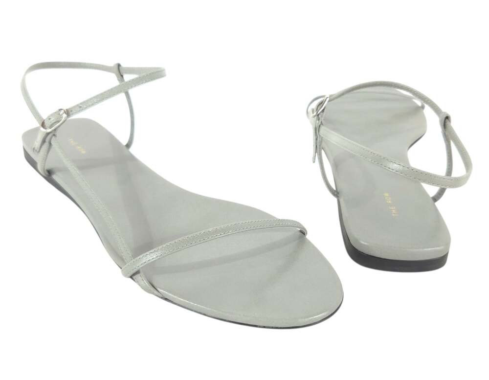 The Row Bare Flat Sandals US 6.5 EU 36.5 Womens Gray $850